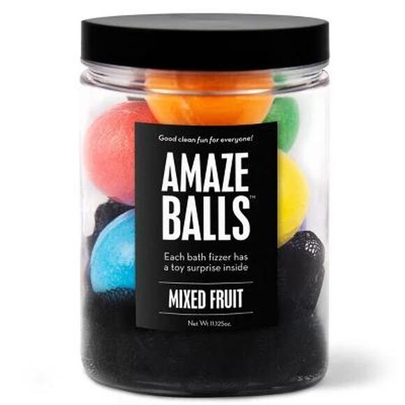Da Bomb Bath Fizzers Other - Da Bomb Amazeballs Mixed Fruit Bath Bomb Fizzers Surprise Jar NEW